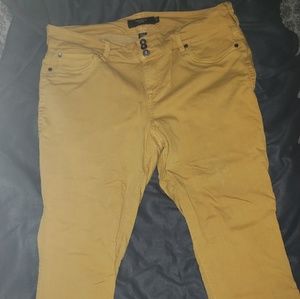 Mustard yellow torrid jeggings